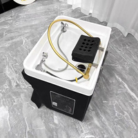Bol de shampooing de thérapie de tête de cascade en céramique de lit de spa de tête portable professionnel