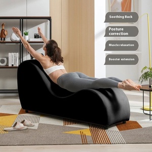 Canapé-salon moderne à une chaise pour petits appartements Chambre à coucher Balcon-Chaise de yoga créative de forme spéciale Chaise longue pour - Product Image 6