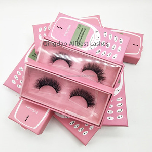 Logotipo personalizado impreso pestañas caja de embalaje de lujo del teléfono celular de LashBox para su propia marca siberiano - Product Image 2