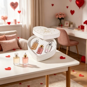 Boîte d'emballage pour soins <span class=keywords><strong>de</strong></span> la peau en carton rigide écologique, deux pièces, logo personnalisé, coffret cadeau <span class=keywords><strong>de</strong></span> luxe en forme <span class=keywords><strong>de</strong></span> cœur avec insert - Product Image 3
