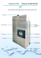 Générateur d'ozone industriel 1000L/heure avec moteur/centre de moteur, garantie 1 an, pour la stérilisation de l'air et l'élimination des gaz dans les ateliers alimentaires