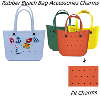 Sac de plage Eva 2023, nouveaux accessoires, accessoires en caoutchouc pour sac de plage, breloques, accessoire de sac de plage Eva, sacs de plage charmants