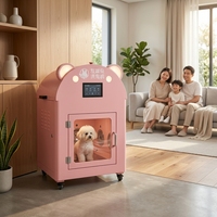 Armoire de séchage verticale intelligente pour animaux de compagnie avec écran tactile 7 pouces, entièrement automatique, pour le lavage et le toilettage, eau enrichie en hydrogène, certifiée CE