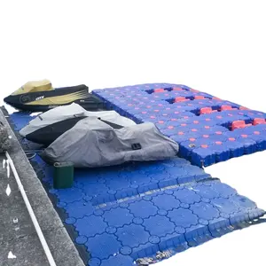 Hdpe plataforma modular de plástico para venda, blocos flutuantes de barco de esqui com jato