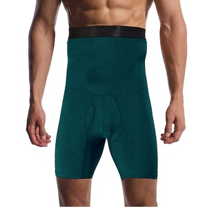 Erkek düz renk kaymaz bel ince popo kaldırma Shapewear korse pantolon sıkıştırma tayt - Product Image 6