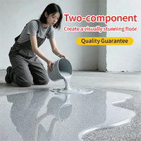 Peinture de sol Taiyan Color Flooring, sable coloré, époxy liquide, texture pierre granit, revêtement auto-nivelant à la spatule