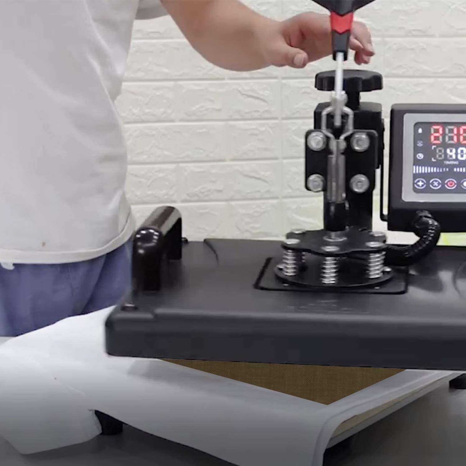 Дешевая цена, большой размер, 16*20 дюймов, термопресс из ПТФЭ, переводной лист, антипригарный многоразовый коврик для рукоделия, лист для выпечки ПТФЭ