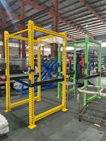 Offre Spéciale : Cage de Musculation pour Gymnastique à Domicile avec Soutien pour les Jambes et le Dos, Support de Squat Réglable pour Entraînement avec Poids
