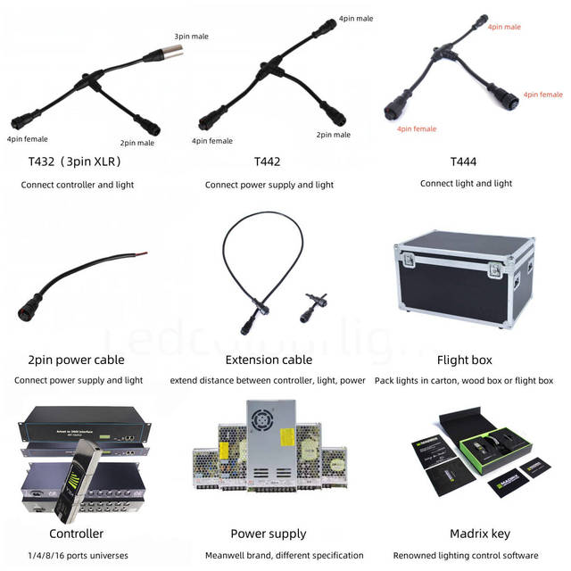 Ip65 waterproof 4 pin cable LED female male connector 4pin XLR outdoor cable RGB Led universal connection casing wire