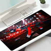 Tapis de souris et de clavier de jeu de style militaire extra large et doux