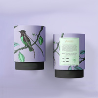 Emballage personnalisé en tube de carton alimentaire biodégradable, boîte de thé de qualité supérieure, emballage en tube pour thé en vrac