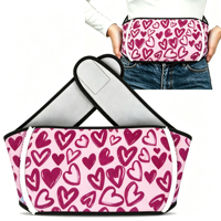 Bouillotte en caoutchouc de 1000 ml avec ceinture chauffante pour soulager les douleurs dorsales, cervicales et les crampes menstruelles – Idéal pour la Saint-Valentin