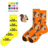 Vente en gros de chaussettes personnalisées de haute qualité avec logo imprimé, chaussettes à motifs graffiti, impression numérique, chaussettes amusantes pour hommes et femmes