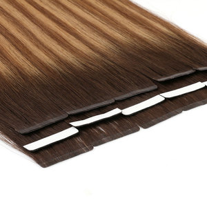 Extensions de <span class=keywords><strong>cheveux</strong></span> vierges européennes 100% naturelles à bandes adhésives invisibles, lisses, ondulées, avec mèches balayage, qualité salon, <span class=keywords><strong>cheveux</strong></span> humains de luxe - Product Image 4