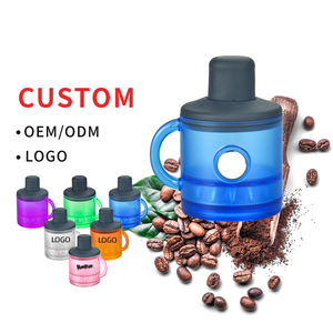 Plastic Dry <b>Herb</b> <b>Grinder</b> 4-Piece Round Magnetic Green <b>Grinder</b> Gear With Built-In Catcher And Silicone Lid - Product Image 1
