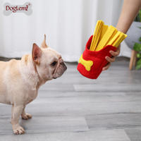 Boîte à jouets pour chien écologique en forme de frites pour les chiens qui mâchent agressivement