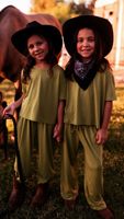 Ensemble familial Mama et Mini en bambou, vêtements doux et respirants pour sœurs et frères, ensembles de vêtements pour enfants, ensemble t-shirt et pantalon pour femmes