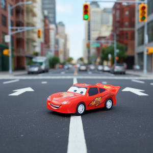Voiture de course à friction pour enfants, jouet en plastique, véhicule sportif pour jeu de simulation routière - Product Image 2