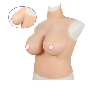 Faux seins en Silicone aux tons de peau réalistes, demi-corps, sous forme de croisé, grands seins, gilet pour transgenre, Shemale, coccinelle