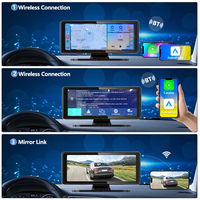6.86 ''Portable sans fil Apple Carplay Android Auto Navigation 4K enregistrement affichage Carplay écran tactile moniteur de voiture ZC08 + 128G