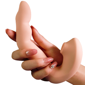 <b>USB</b> Female Finger Shaped Vagina Massager <b>Heating</b> Dildo Vibrators with Clitoris Stimulator for Adults Sex Products - Product Image 5