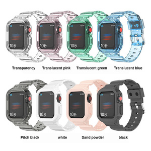 BEEFLYPOWER Nouveau bracelet de montre en silicone, bracelet de remplacement, étui et bracelets transparents en TPU pour <span class=keywords><strong>Huawei</strong></span> <span class=keywords><strong>Fit</strong></span> 3 4 Accessoires - Product Image 2