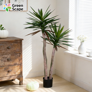 ต้นปาล์มซาโก้ประดิษฐ์ขนาดเล็กสำหรับตกแต่งโต๊ะทำงานที่บ้านหรือสำนักงาน - Product Image 2