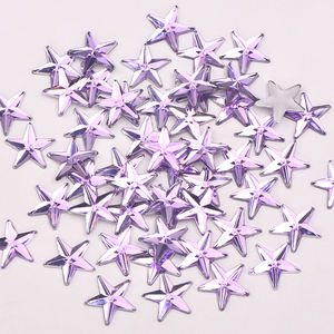 JUNAO <span class=keywords><strong>8</strong></span> 10 12 14mm 비 핫픽스 아크릴 크리스탈 스톤 DIY 공예에 대한 멋진 별 모양 플랫 백 모조 다이아몬드 - Product Image 6