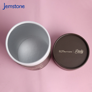 Caja de Embalaje Cilíndrica de Cartón Kraft Reciclable de Grado Alimenticio, Diseño Personalizado, Envase de Tubo de Papel para Chocolate y Proteína en Polvo - Product Image 3