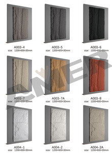 Amer 1200*600mm prix d'usine <span class=keywords><strong>pas</strong></span> <span class=keywords><strong>cher</strong></span> nouveau matériau extérieur décoration intérieure luxe panneau mural en pierre de culture Pu Faux Pu - Product Image 3
