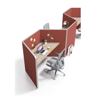 Conception de cabines insonorisées de bureau de poste de travail acoustique d'intimité de cloison élevée modulaire pour l'usage de bureau