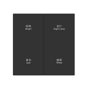 <span class=keywords><strong>4</strong></span>/6 키 D 시리즈 스마트 버튼 패널 ABS 소재 스마트 홈 컨트롤 패널 IP20 등급 및 쉬운 설치 - Product Image 1