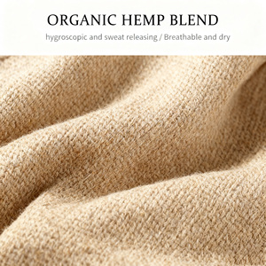 Ropa Interior de Cintura Alta para Mujer, Mezcla de Cáñamo Orgánico, Suave, Elástica, Transpirable, Fabricante OEM, Ropa Interior Femenina Ecológica - Product Image 3