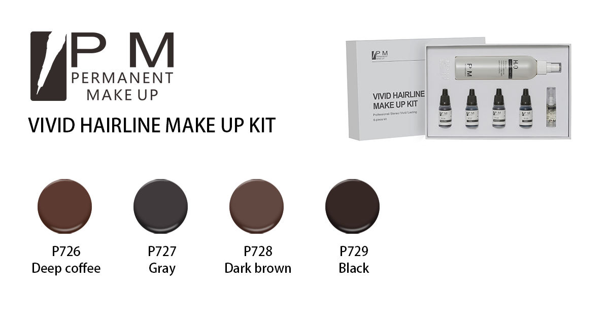 Cuatro colores del cuero cabelludo