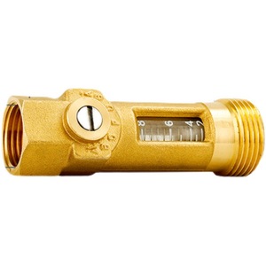 Débitmètre tout en cuivre, flotteur à filetage interne à 4 points, rotor à filetage externe à 6 points, personnalisable, OEM, eau, gaz, liquide, débitmètre de rotor - Product Image 1