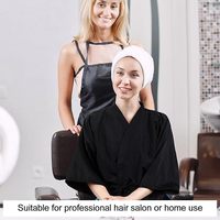 Professionnel personnalisé LOGO Barbershop Client Robe Robes Cape Salon de coiffure Smock pour Clients Kimono Beauté Spa Salon Robe