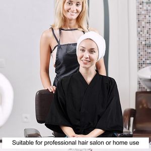 Batas de Barbería Personalizadas con Logotipo Profesional, Capas <span class=keywords><strong>para</strong></span> Clientes de Salón de Belleza, Kimono <span class=keywords><strong>para</strong></span> Spa - Product Image 2