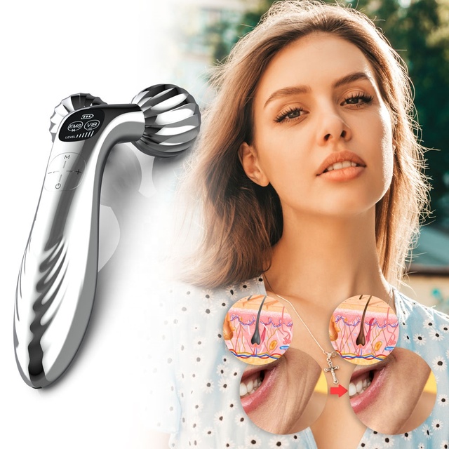 Face Massager Vibrating Electric Body Massager Neck Lifting Device Microcurrent Facial Toning Device