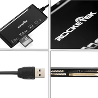 Lector de Tarjetas de Memoria Multifuncional 7 en 1 - Lector de Tarjetas USB C, Lightning, USB 3.0 para Tarjetas TF y CF, Adaptador para Teléfono