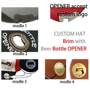 Gorra de Béisbol de 6 Paneles Personalizada de Alta Calidad con Diseño de Hoja Estampada en Relieve y Abrebotellas Bordado a Mano en Tela Común - Product Image 6