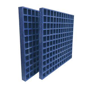 Grille de passage en plastique utilisée dans les usines chimiques, grille de sol en fibre de verre <span class=keywords><strong>50x50</strong></span>, panneau <span class=keywords><strong>composite</strong></span> en FRP, grille en plastique moulé - Product Image 1