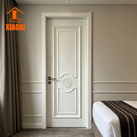 Porte de chambre d'hôtel en MDF, design chinois, étanche, pour usage intérieur, ouverture latérale, finition de qualité, garantie 3 ans