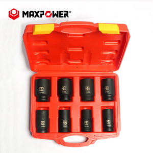 Maxpower xe tải ổ cắm bánh xe dịch vụ tác động ổ cắm bộ 6 điểm 8 mảnh 1 inch ổ đĩa tác động ổ cắm bộ - Product Image 5