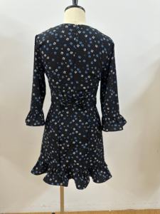 Abiti da Donna, Nuovo Design, <span class=keywords><strong>Vestito</strong></span> Mini a Tinta Unita con <span class=keywords><strong>Maniche</strong></span> <span class=keywords><strong>Lunghe</strong></span>, Abito Casual Femminile - Product Image 3