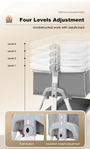 Hot Bán Bé Cạnh Giường Cũi Bé Di Động Cũi Trẻ Em Gấp Cũi Giường Của Đứa Trẻ Bộ Đồ Giường Đặt Cho Mới Sinh Ra Cũi - Product Image 6