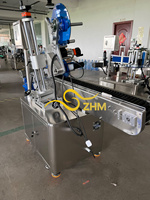 Etiquetadora automática de bolígrafo horizontal para tipos anchos, máquina etiquetadora de tubos de ensayo de sangre de jarabe de vial de alta velocidad
