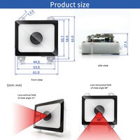 Lecteur de code QR ECodeSky EMT8621RF de haute qualité, lecteur NFC RFID USB RS232, module de scanner de codes-barres 1D/2D en stock, garantie de 3 ans