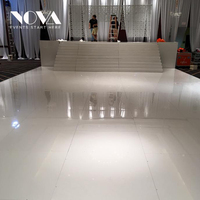 Plancher de danse portable de haute qualité, blanc