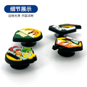 Yuanchao Customized PVC Shoe Buckles DDXK0001 Appliques <b>Summer</b> 3D Soft Rubber <b>Decorations</b> - Product Image 2