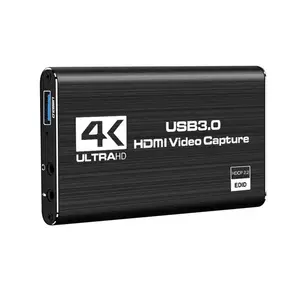 4K USB 3.0 1080P 60fps Cartão De Captura De Áudio Conversor De Vídeo Portátil Confiável Para Transmissão Ao Vivo Do Jogo Streaming